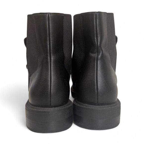 URBAN OUTFITTERS Zoe Studded triple black strappy boots, EUC! Size 9 - Picture 6 of 10